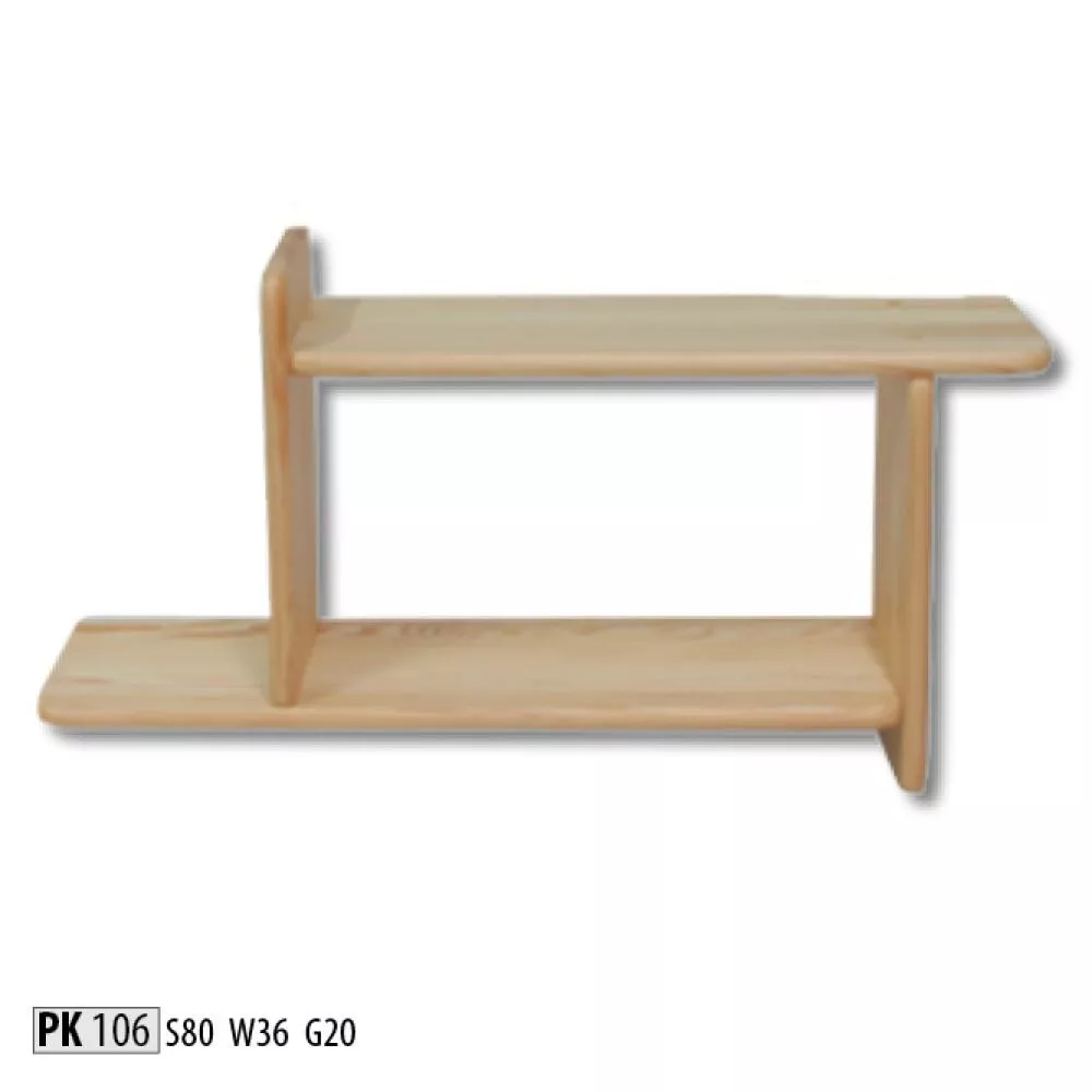 Plaukts PK 106 · Priede · 80 × 36 × 20 cm