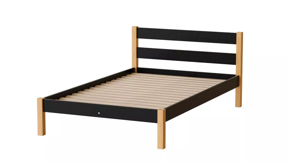 Gulta Inka ar stelāžu Guļamvietas platums: 120 cm, Korpusa krāsa: ozols, Guļamvietas garums: 200 cm, · 127.5 × 207.5 × 8