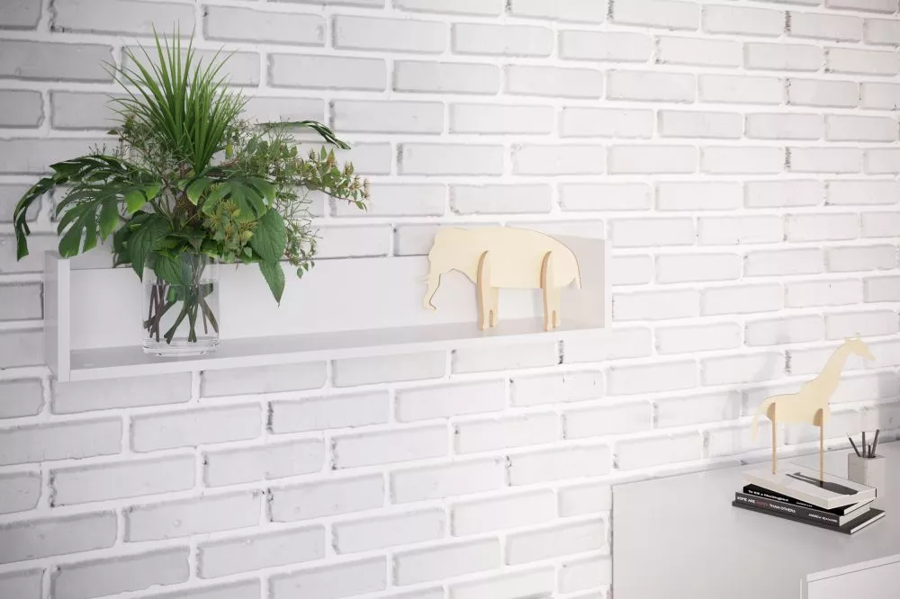 Plaukts Victor P · Balts · 94 × 18 × 22 cm