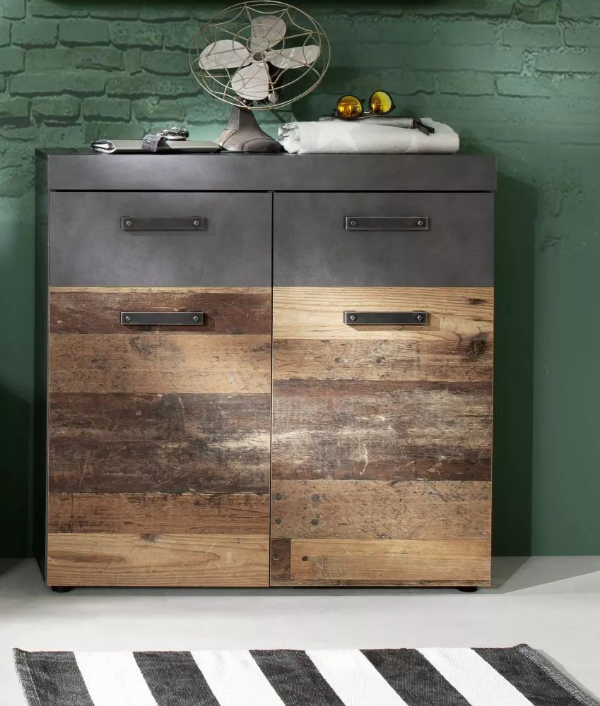 Apavu plaukts Indy 10 Korpusa krāsa: betons, · 90 × 89 × 34 cm