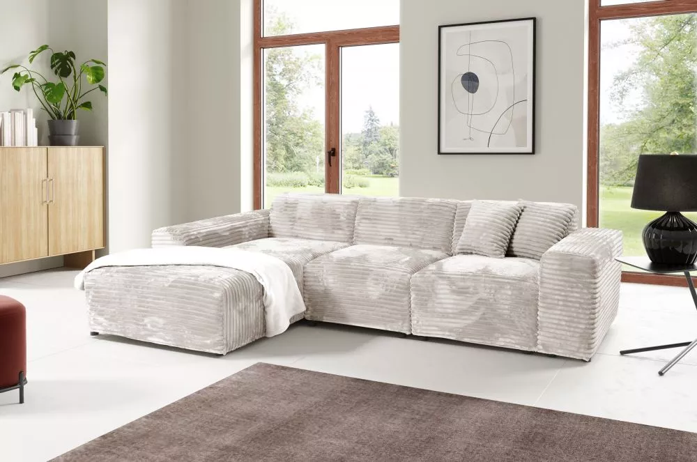 Dīvāns Brisse Standard · Gaiši bēšs · 190 × 290 × 69 cm