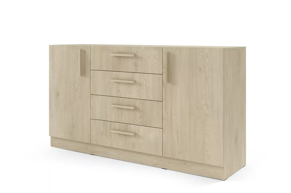 Kumode Braga BRK1 · Ozols kremona · 156 × 40 × 85 cm