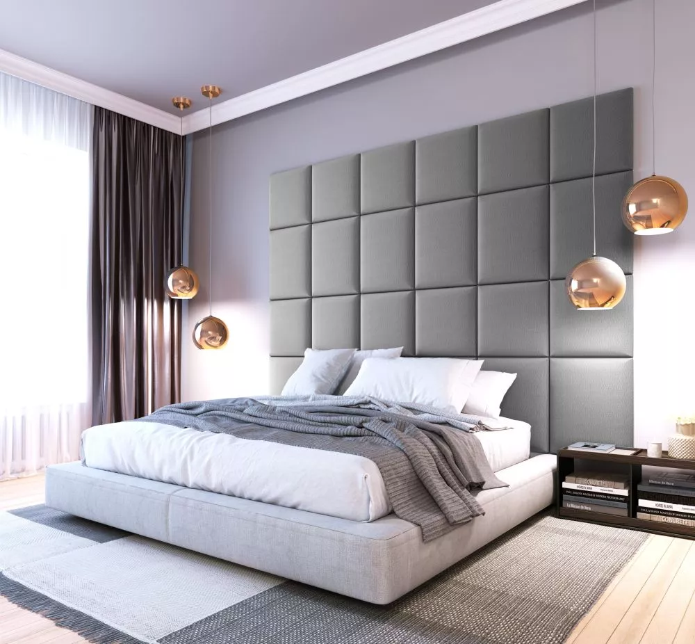 Panelis Quadratta 240x180 · Gaiši pelēks · 240 × 180 cm