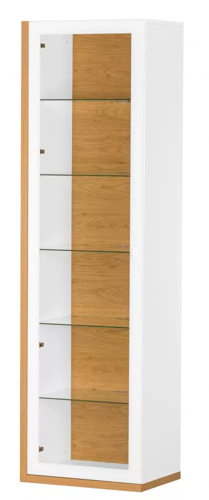 Sekcija Salvo 10 · Balts + balts spīdums + valrieksts · 57 × 40 × 198 cm