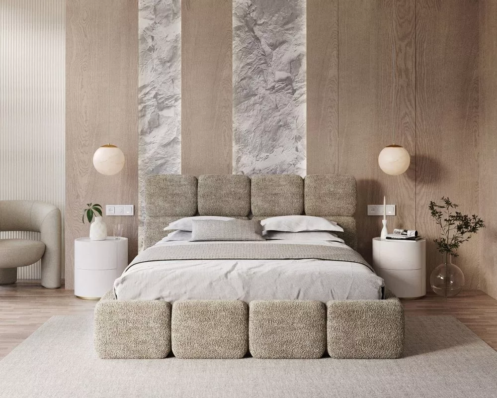 Gulta Delicato Premium Standard ar stelāžu Guļamvietas platums: 160 cm, Guļamvietas garums: 200 cm, stelāžas tips: metāl