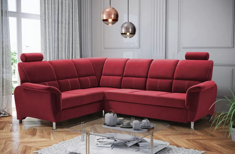 Dīvāns Diana Standard · Sarkans · 220 × 275 × 100 cm