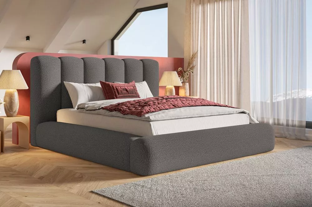 Gulta Premium 3 Standard ar stelāžu Guļamvietas platums: 120 cm, Guļamvietas garums: 200 cm, stelāžas tips: koka, · Tumš