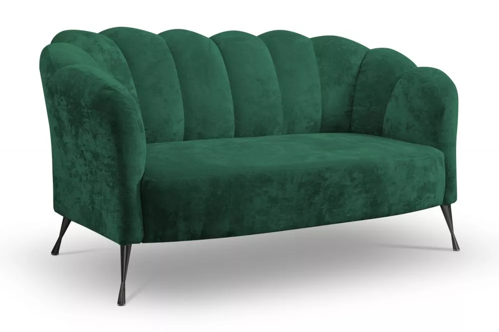 Dīvāns Adria 3S Black Standard · Zaļš · 83 × 155 × 78 cm