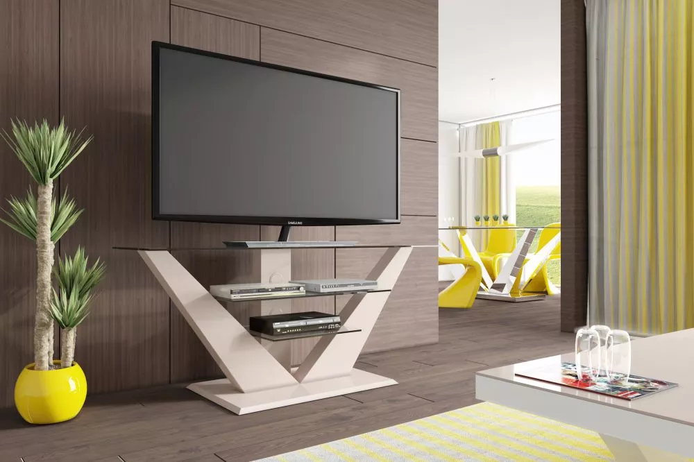 TV tumba RTV Luna ar LED · Kapučino · 140 × 53.5 × 65.5 cm