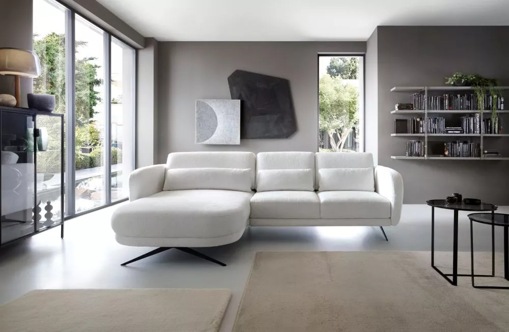 Dīvāns Ilusio Mini Standard · Gaišais krēms · 177 × 260 × 83 cm
