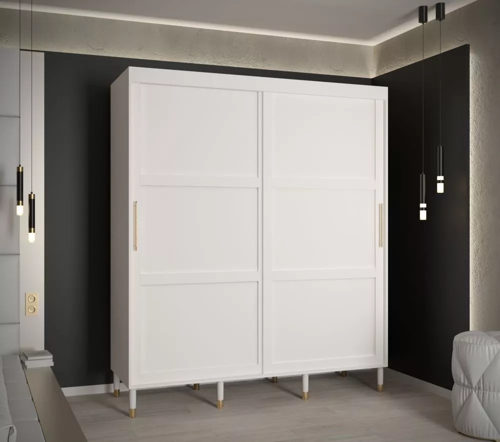 Skapis Calipso Ramiak 1 · Balts · 180 × 62 × 208 cm