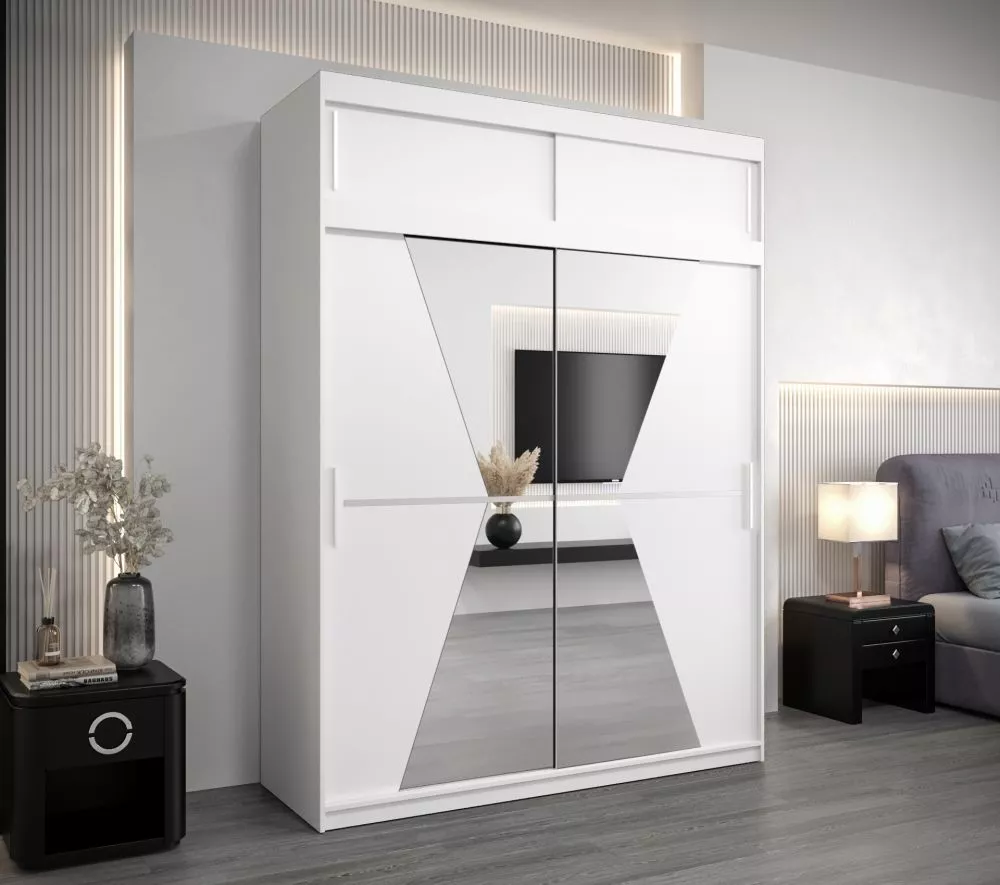 Skapis Maroko Premium · Balts · 180 × 62 × 240 cm
