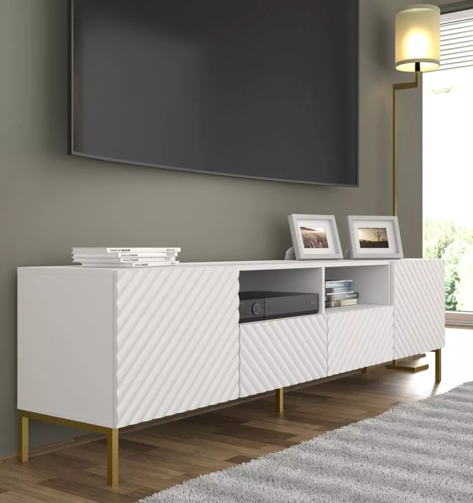 TV tumba Surf 03 · Balts · 200 × 42 × 56 cm