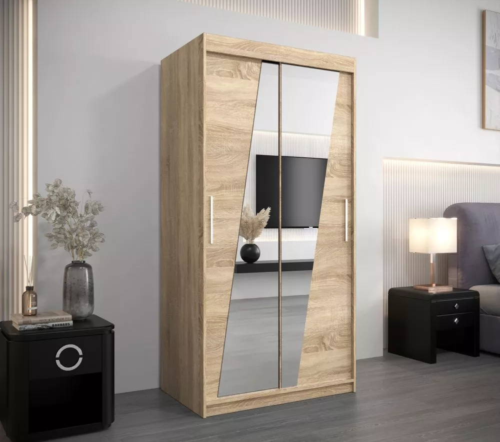 Skapis Rhomb · Sonoma · 100 × 62 × 200 cm
