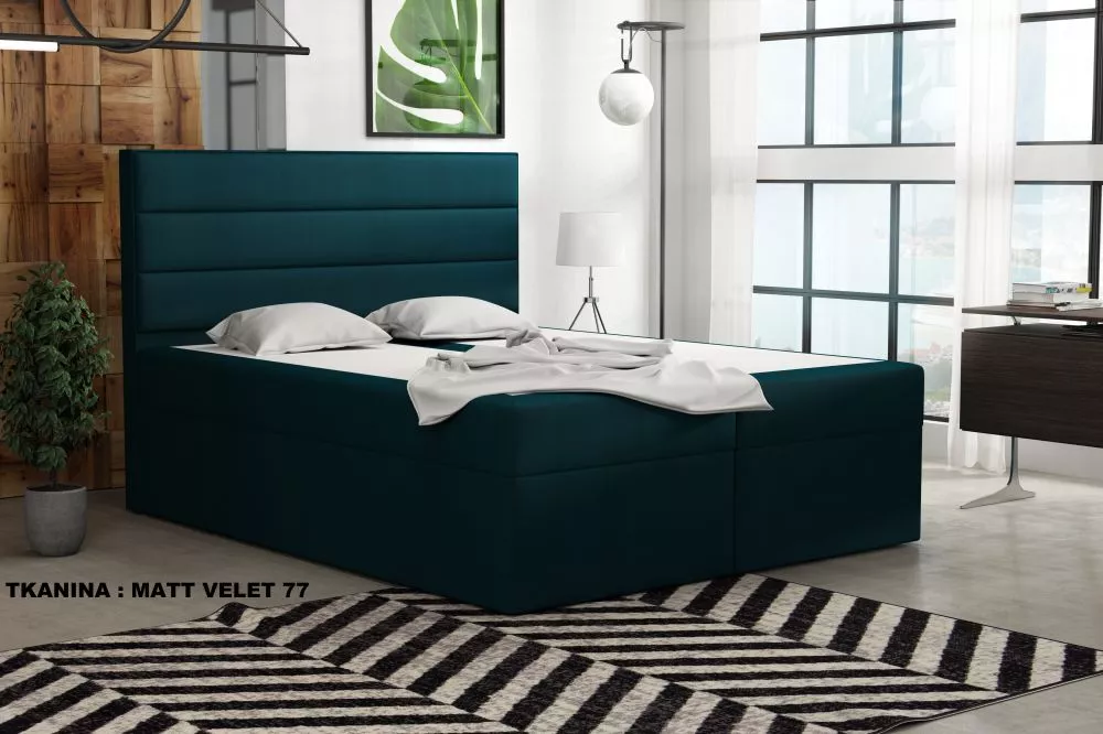 Gulta Ilmo Standard Guļamvietas platums: 90 cm, Guļamvietas garums: 200 cm, · Tirkīzs · 92 × 210 × 120 cm