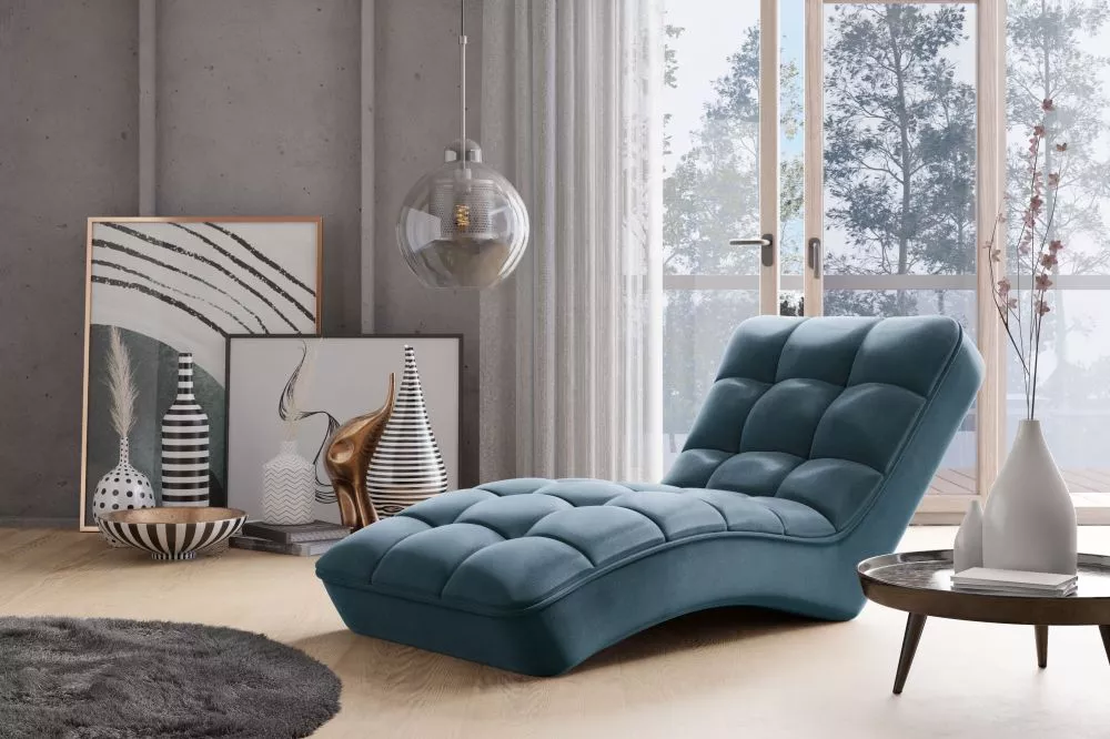 Mīksts krēsls Loren Premium Standard · Tumši zils · 85 × 170 × 116 cm