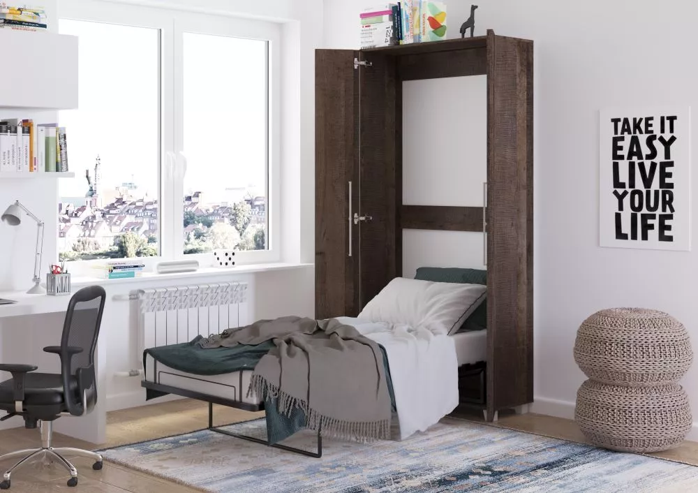 Gulta Teddy ar stelāžu Guļamvietas platums: 90 cm, Guļamvietas garums: 200 cm, · Ozols grand · 42 × 105 × 216 cm