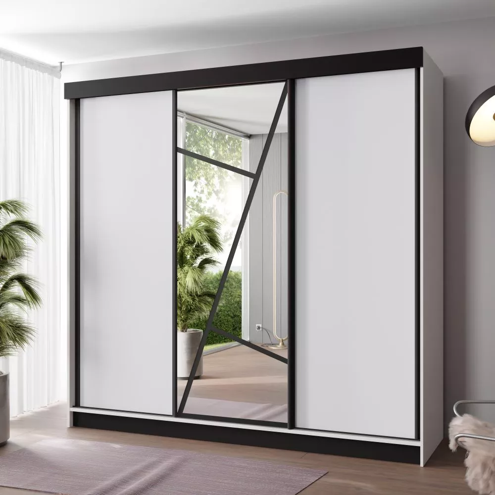 Skapis Vena 200 · Balts · 200 × 59 × 205 cm