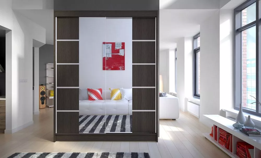 Skapis Nordic Classic · Šokolādes · 150 × 58 × 200 cm