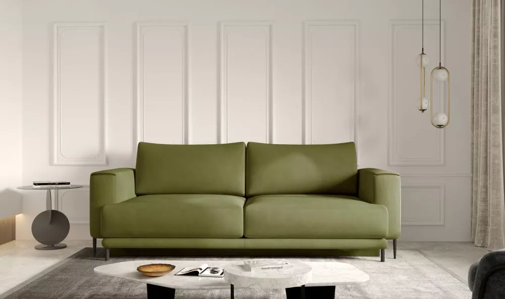 Dīvāns Dalia Premium standard · Olīvu · 95 × 260 × 90 cm