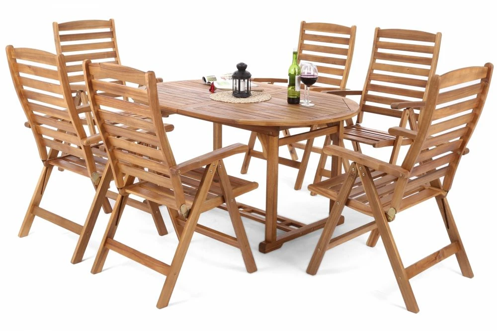 Komplekts Akacja Oval 6+1 Personu skaits: 6, · Akācija · 150 cm