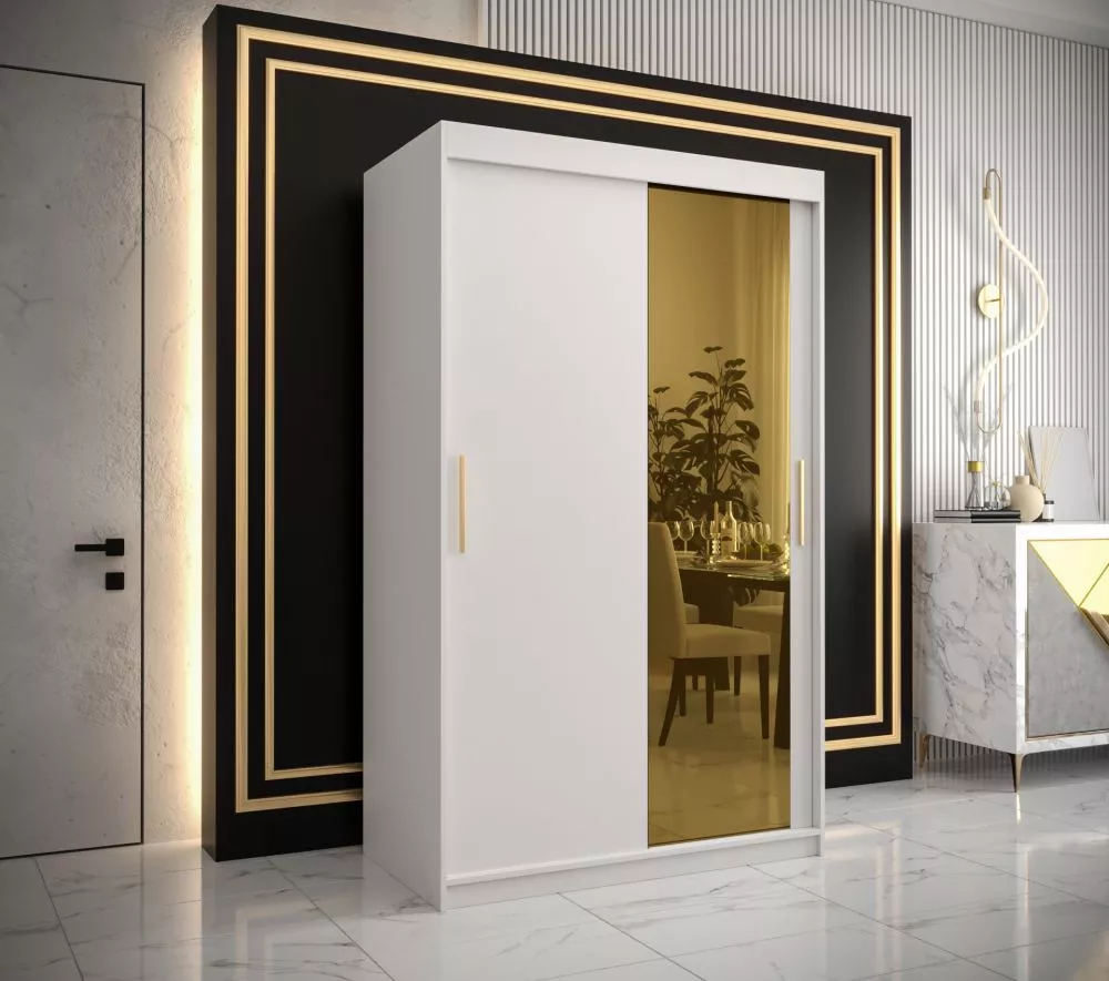 Skapis Golden T2 · Balts · 120 × 62 × 200 cm