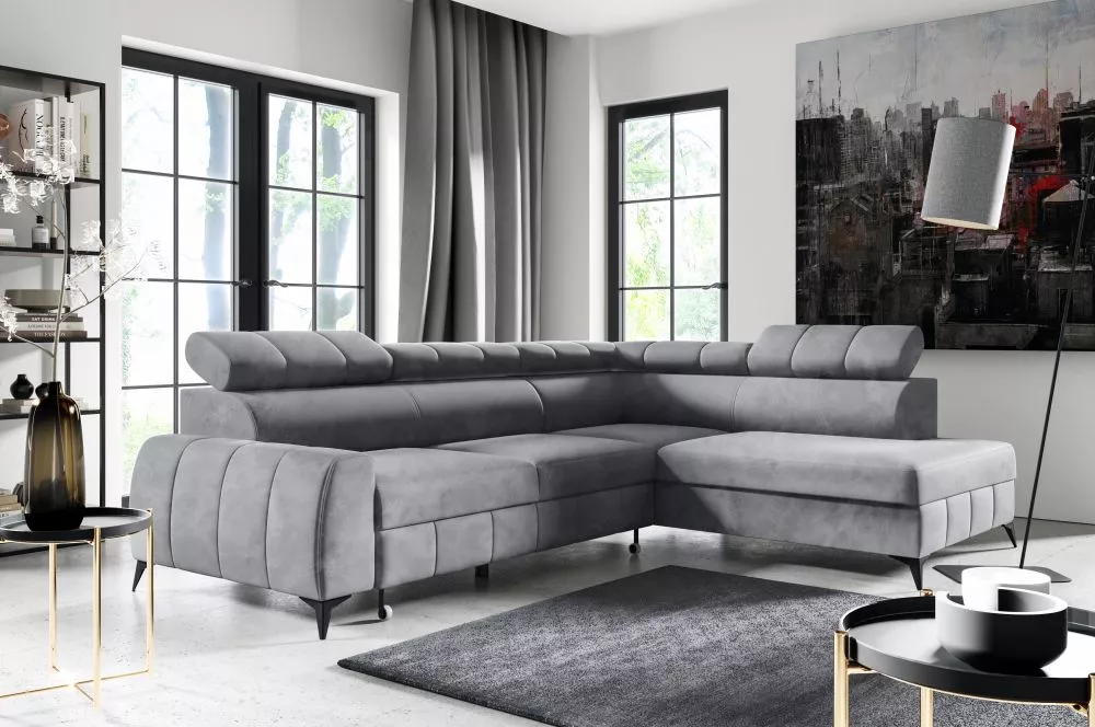 Dīvāns London Relax standard · Pelēks · 203 × 279 × 83 cm