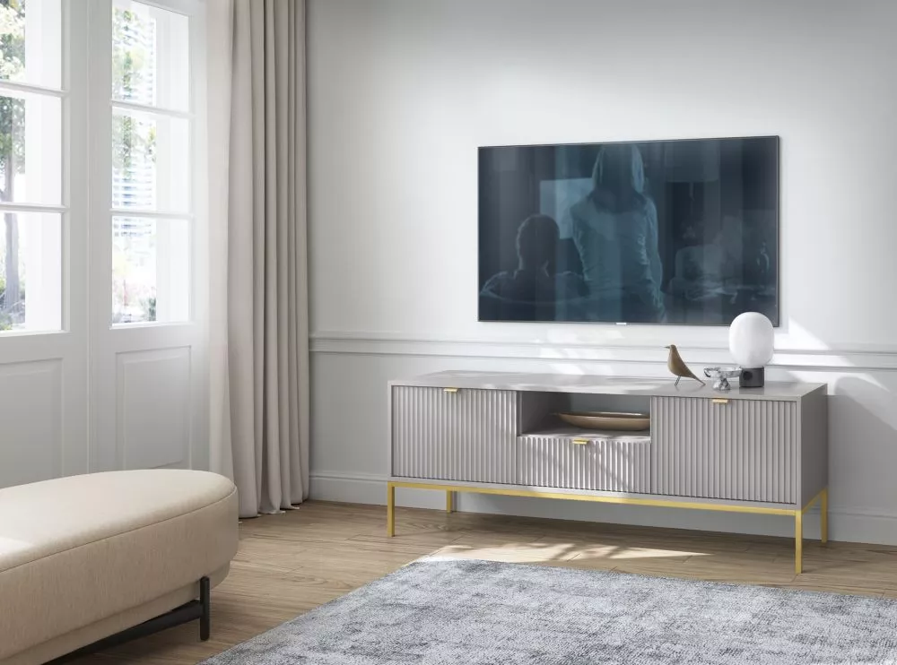 TV tumba Nova Gold RTV-154 · Pelēks · 154 × 39 × 56 cm