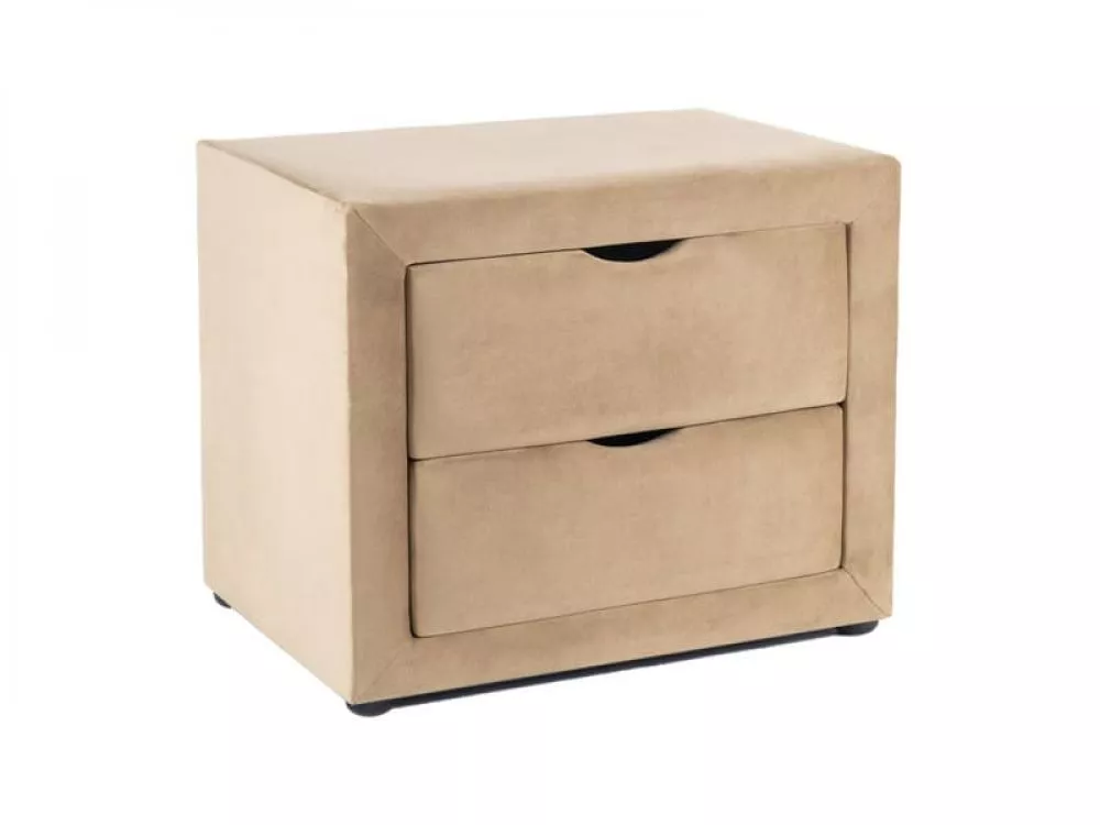 Naktsgaldiņš ET-002 Velvet · Bēšs · 50 × 35 × 42 cm