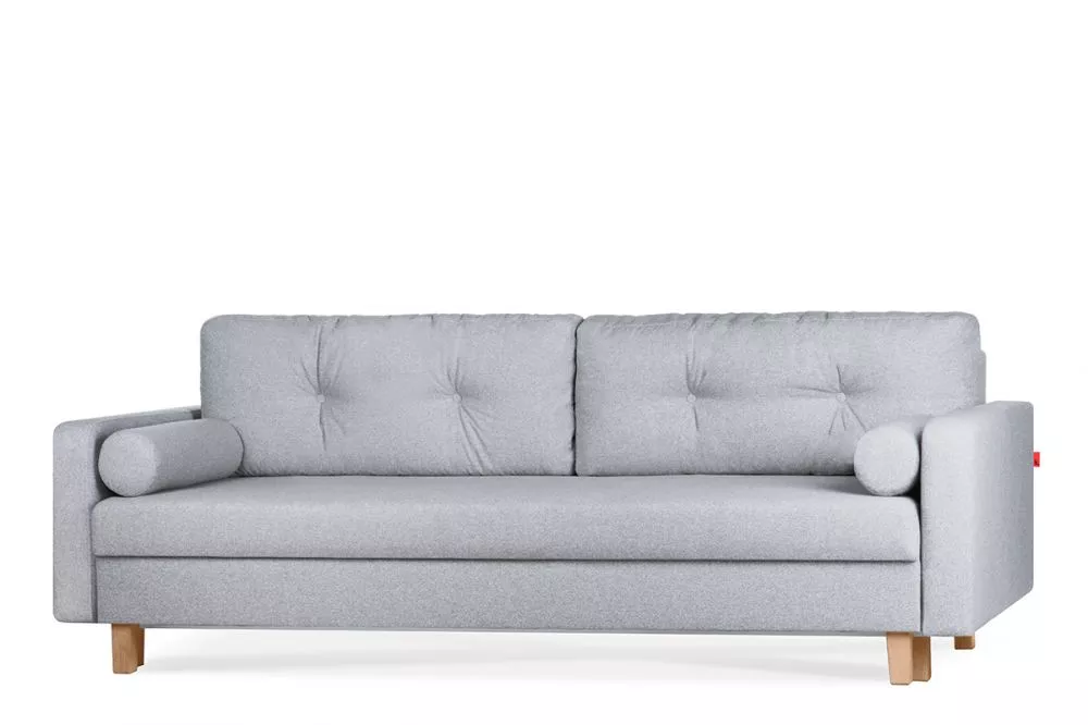 Dīvāns Eriso 3S Standard · Gaiši pelēks · 100 × 230 × 80 cm
