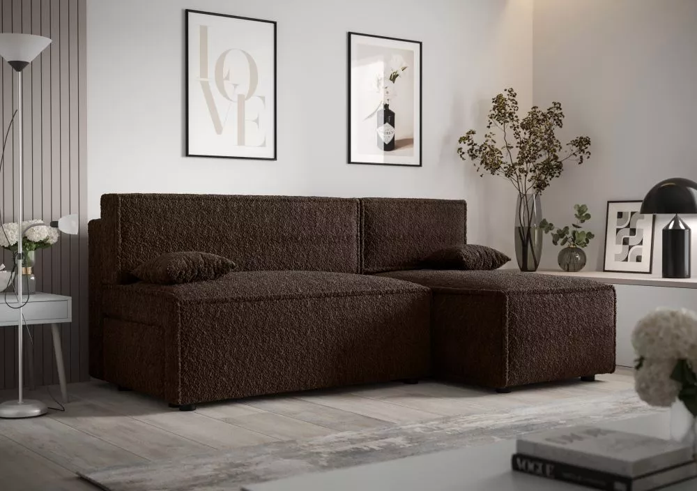 Dīvāns Mira L Anthology Standard · Tumši brūns · 140 × 200 × 90 cm