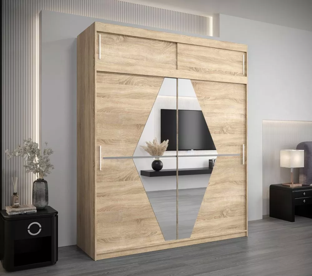 Skapis Boliwia Premium · Sonoma · 200 × 62 × 240 cm