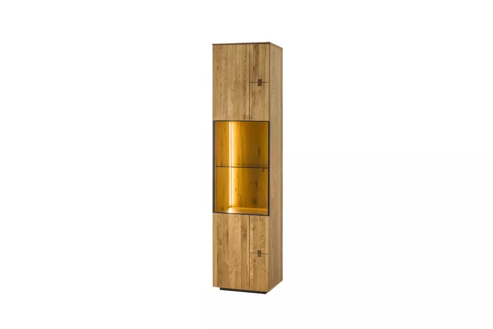 Sekcija Minura 10 ar LED · Ozols · 45 × 40 × 198 cm