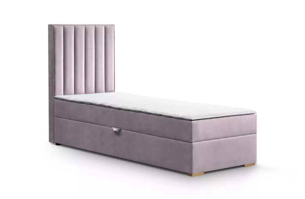 Gulta Malaga 90x200 Standard Guļamvietas platums: 90 cm, Guļamvietas garums: 200 cm, · Rozā · 90 × 210 × 140 cm