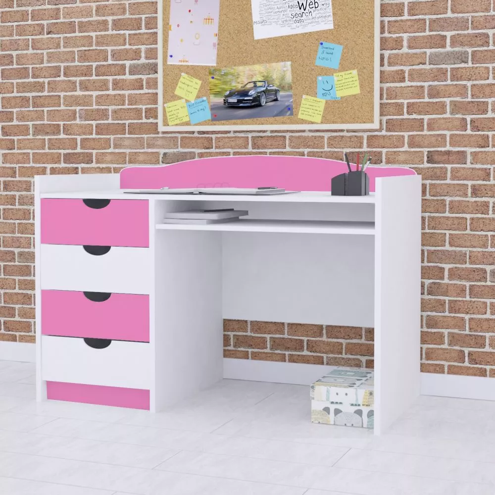 Bērnu rakstāmgalds Classic B03 Maksimālais augstums: 89 cm, · 125 × 75 × 60 cm