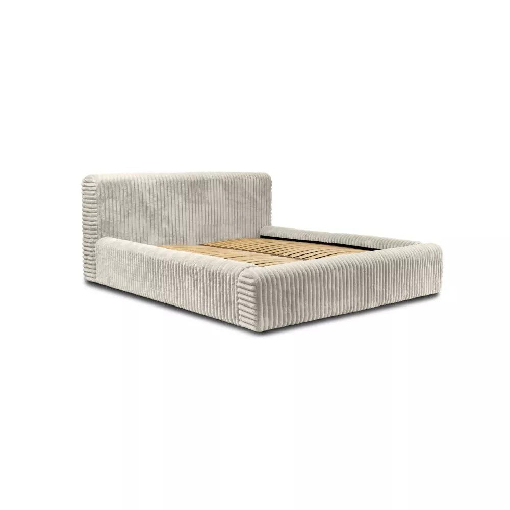 Gulta Hana Standard ar stelāžu Guļamvietas platums: 160 cm, Guļamvietas garums: 200 cm, stelāžas tips: koka, · Gaiši bēš