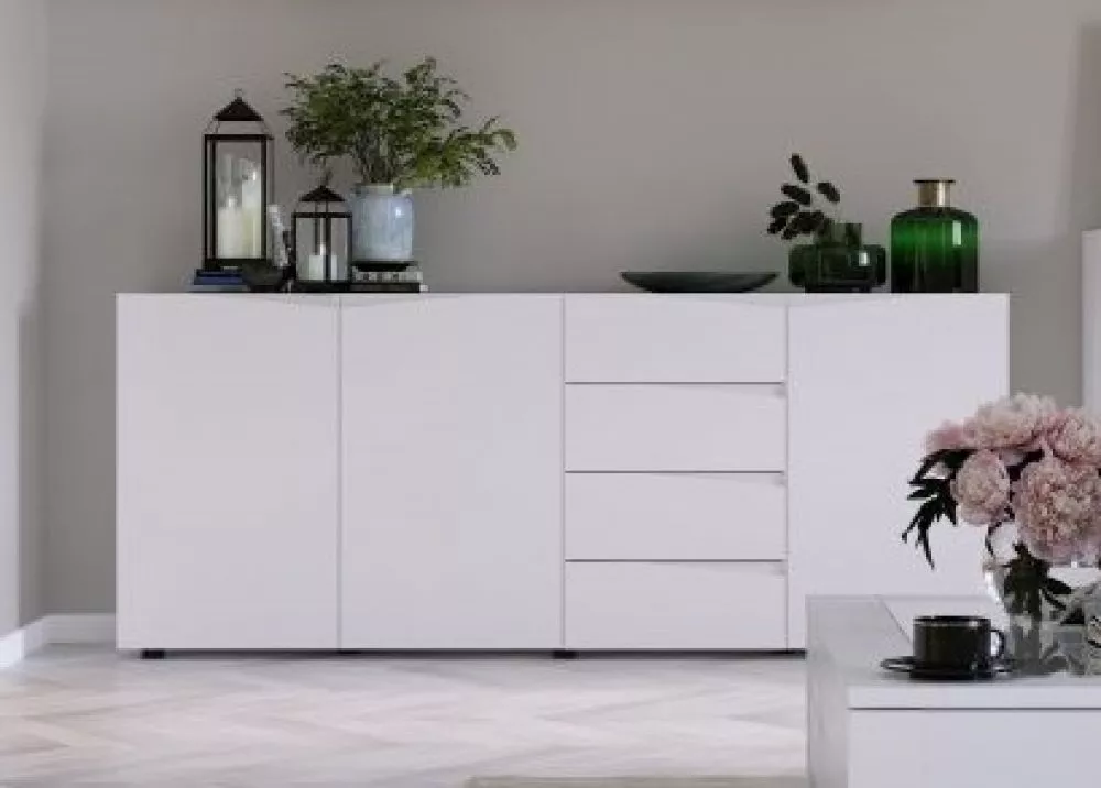 Kumode Lucca 03 · Balts · 200 × 38 × 83 cm