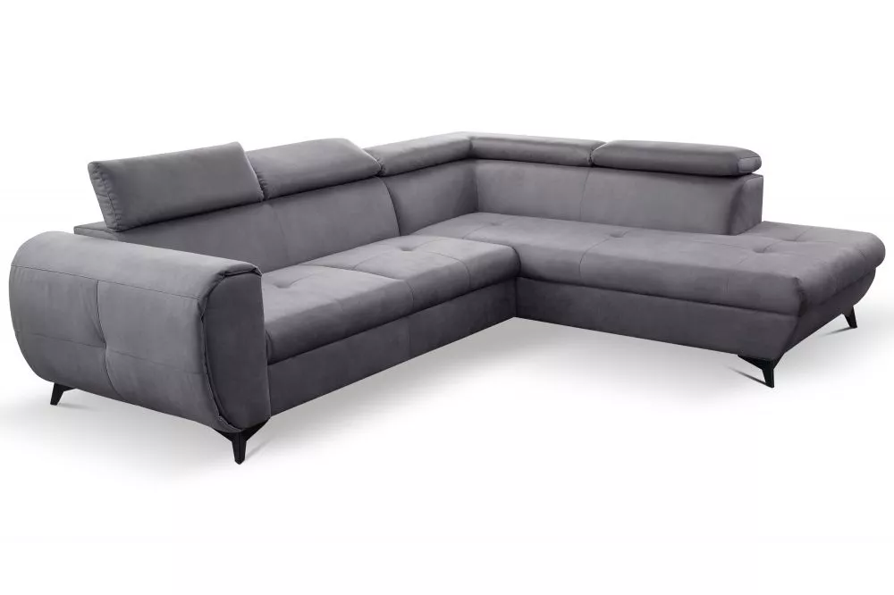 Dīvāns Mona Pik standard · Pelēks · 217 × 260 × 75 cm
