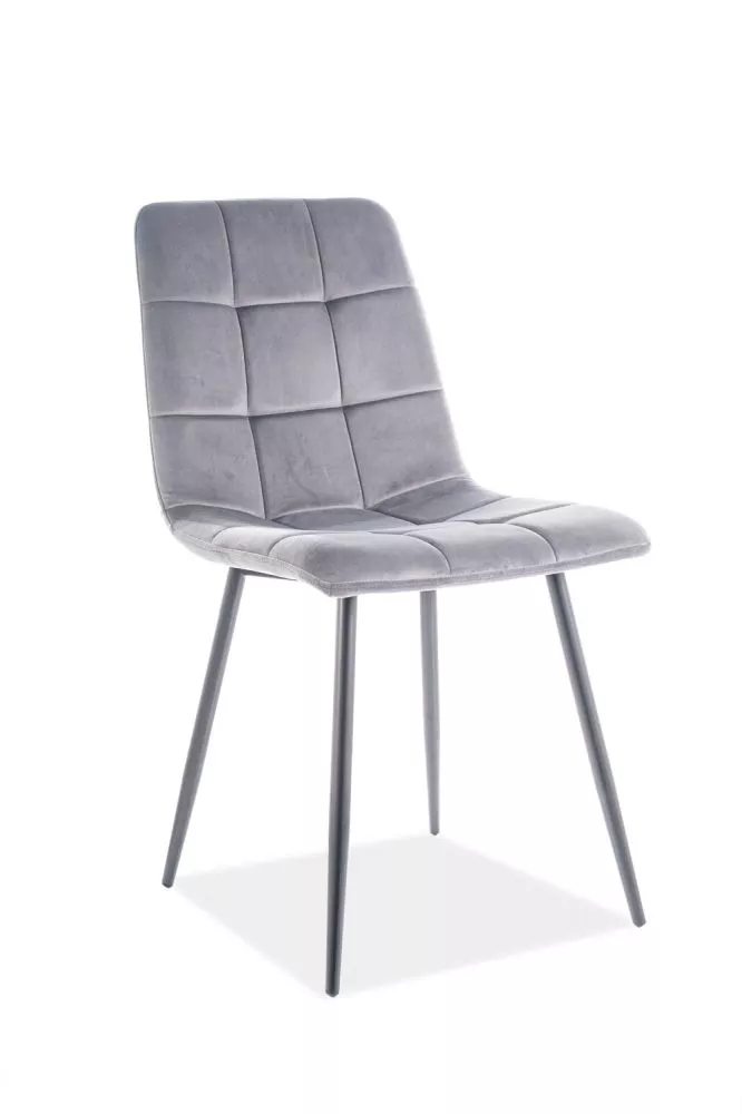 Krēsls Mila Velvet · Pelēks · 86 × 45 × 41 cm