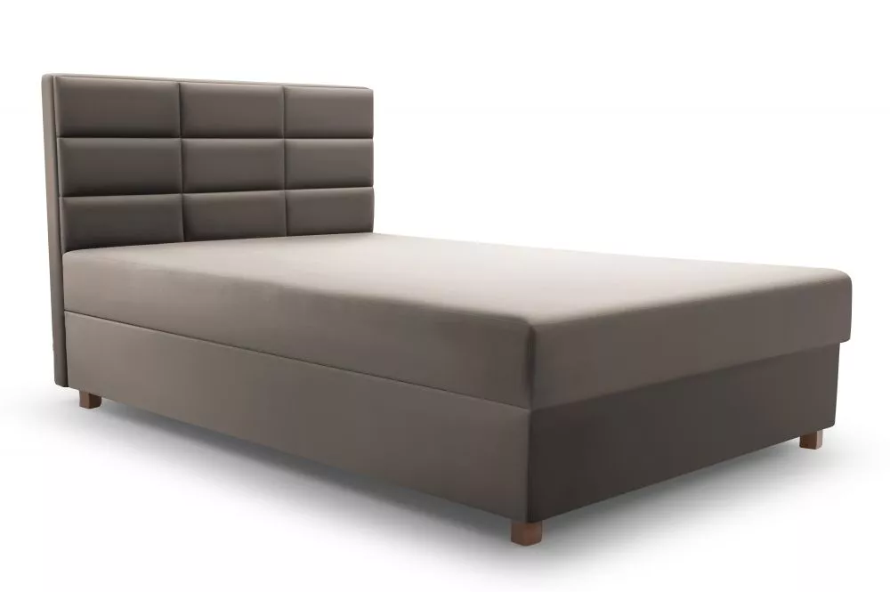 Gulta Piano 2 Boxspring Standard Guļamvietas platums: 120 cm, Guļamvietas garums: 186 cm, · Kapučino · 122 × 196 × 98 cm