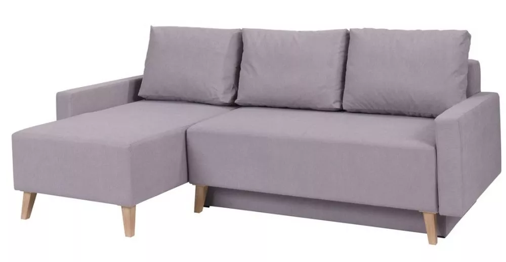 Dīvāns Oviedo Corner Standard · Pelēks · 140 × 225 × 88 cm