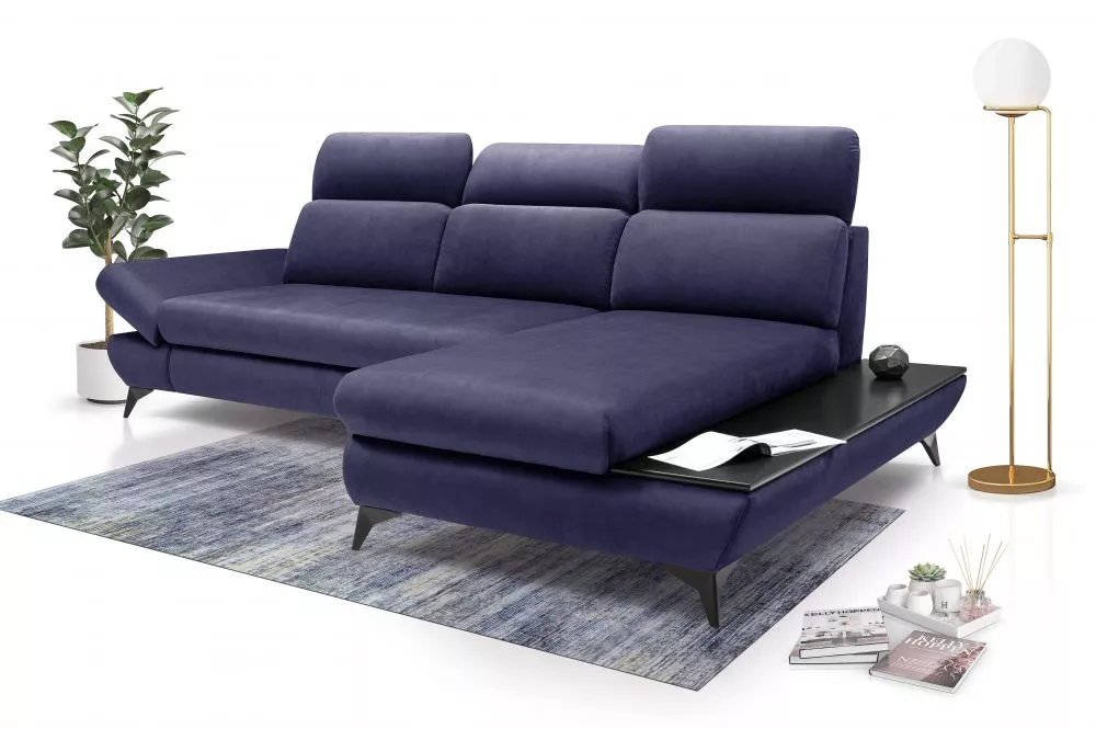 Dīvāns Titan standard · Tumši zils · 166 × 280 × 90 cm
