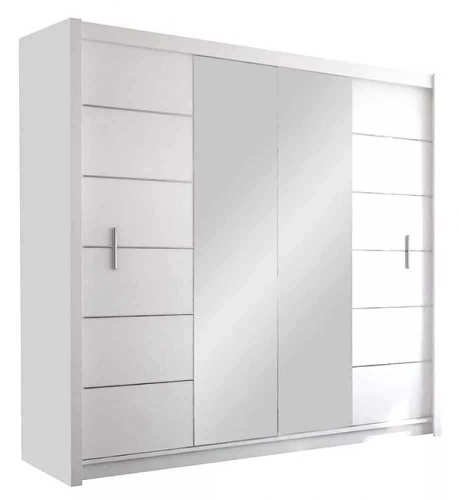 Skapis Lizbona Classic 2 · Balts · 203 × 61 × 215 cm