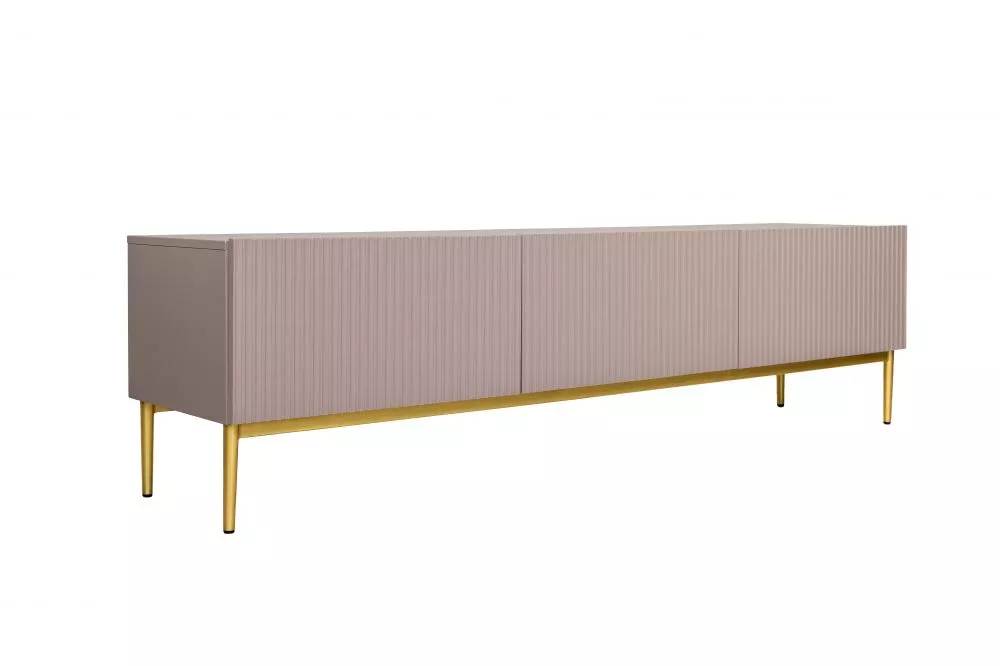 TV tumba Nicole RTV 200 2K1SZ Gold · Rozā · 200 × 45 × 53 cm