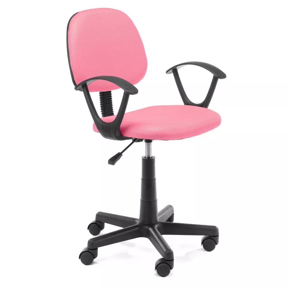 Datorkrēsls FD-3 Sēdvietas platums: 42 cm, · Rozā · 52.5 × 54.5 × 78 cm