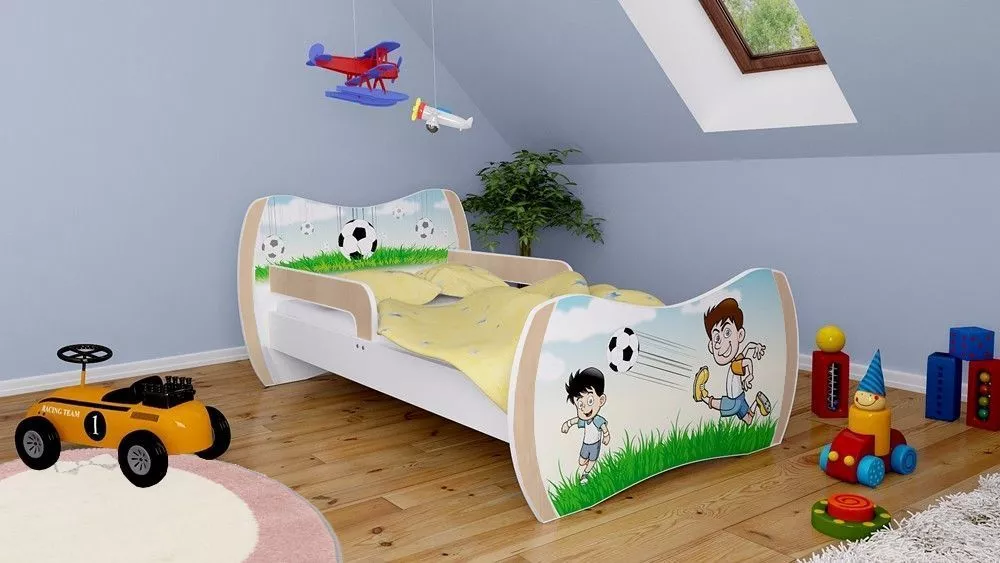 Bērnu gulta Dream L03 160x80 DM07 ar stelāžu Guļamvietas platums: 80 cm, Guļamvietas garums: 160 cm, · 104 × 164 × 71 cm