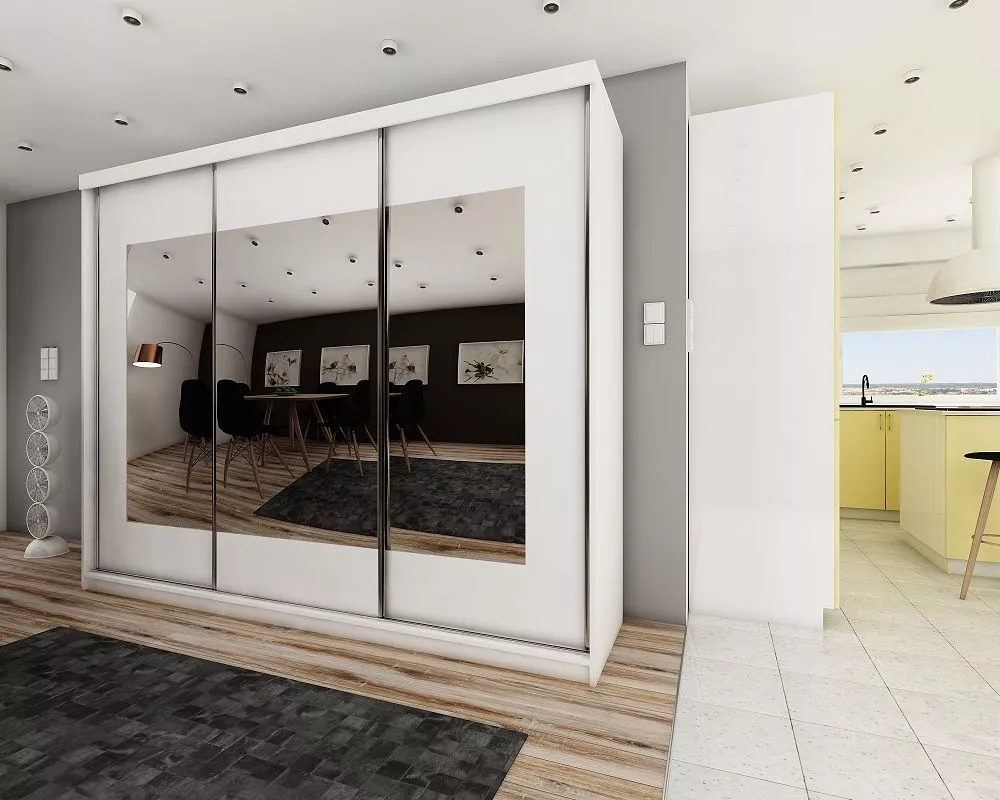 Skapis Top 6 ar LED · Balts · 250 × 62 × 200 cm