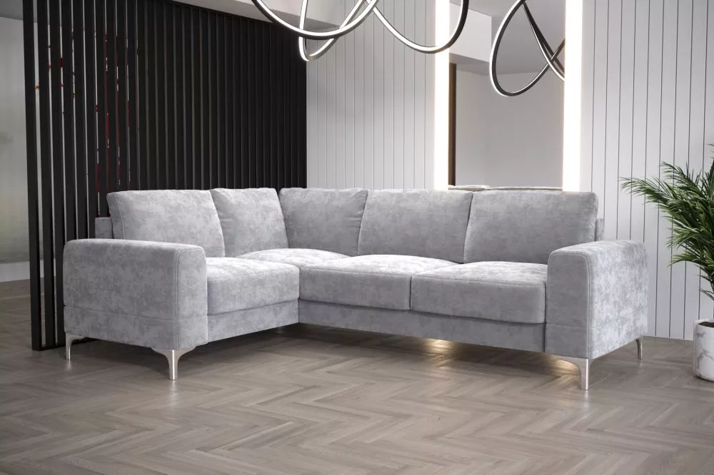 Dīvāns Aria 2 Corner Standard · Pelēks · 180 × 250 × 89 cm