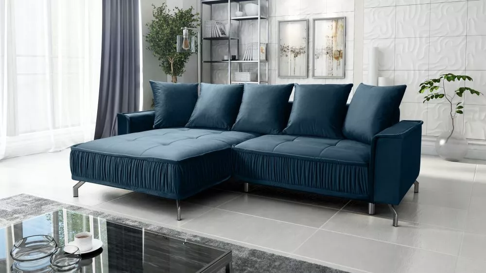 Dīvāns Diosa Corner Standard · Zils · 173 × 277 × 95 cm