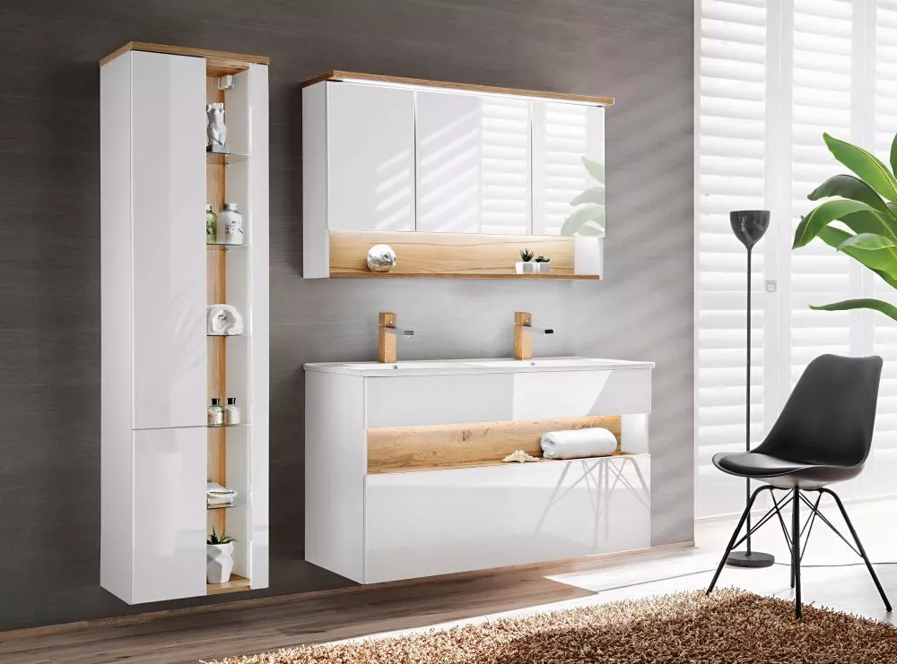 Vannas istabas komplekts Bahama White 4 · 170 × 48 cm